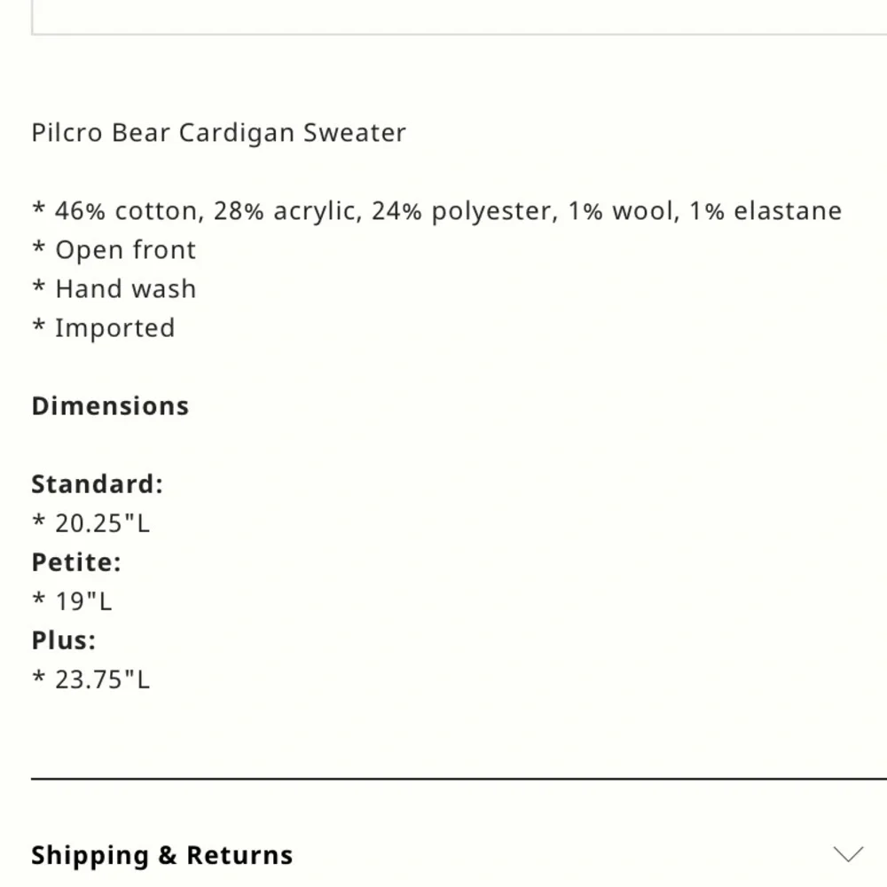 Anthropologie Pilcro Bear Cardigan Sweater 🧸🐝 - Picture 5 of 12